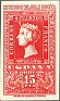 Spain 1950 Spanish Stamp Centenary 15 PTA Dark Green Edifil 1078. Spain 1950 1078 Queen Isabel II. Uploaded by susofe